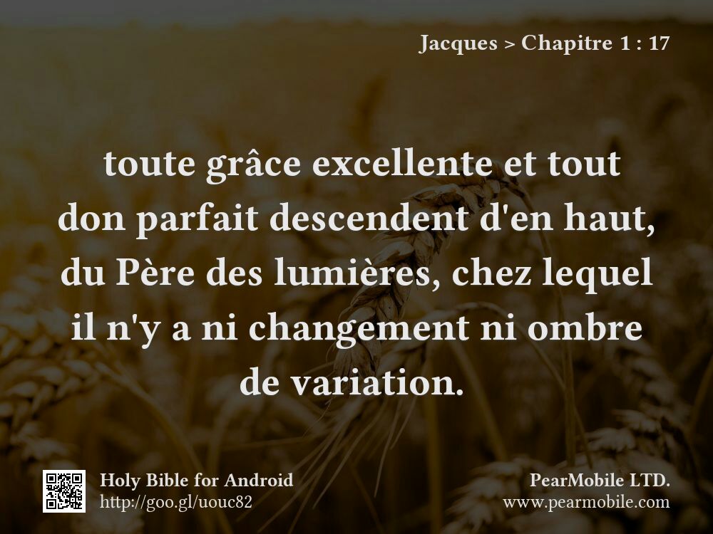 Jacques, Chapitre 1:17
